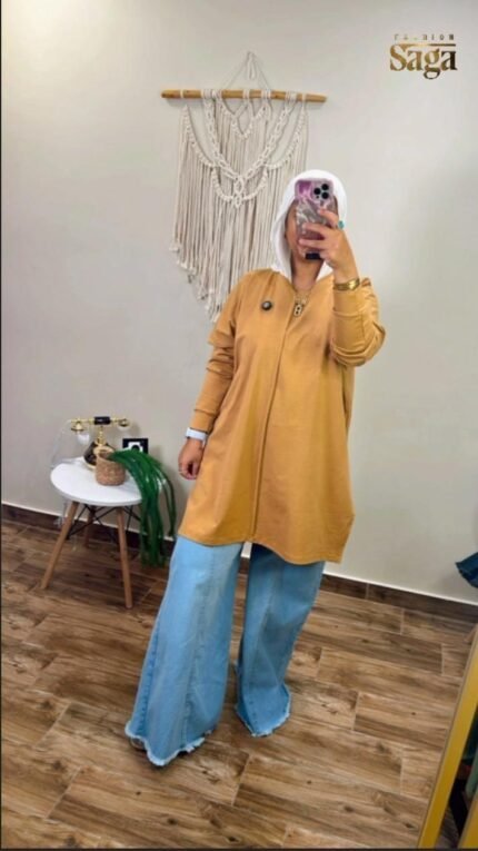 بنطلون وايد ليج